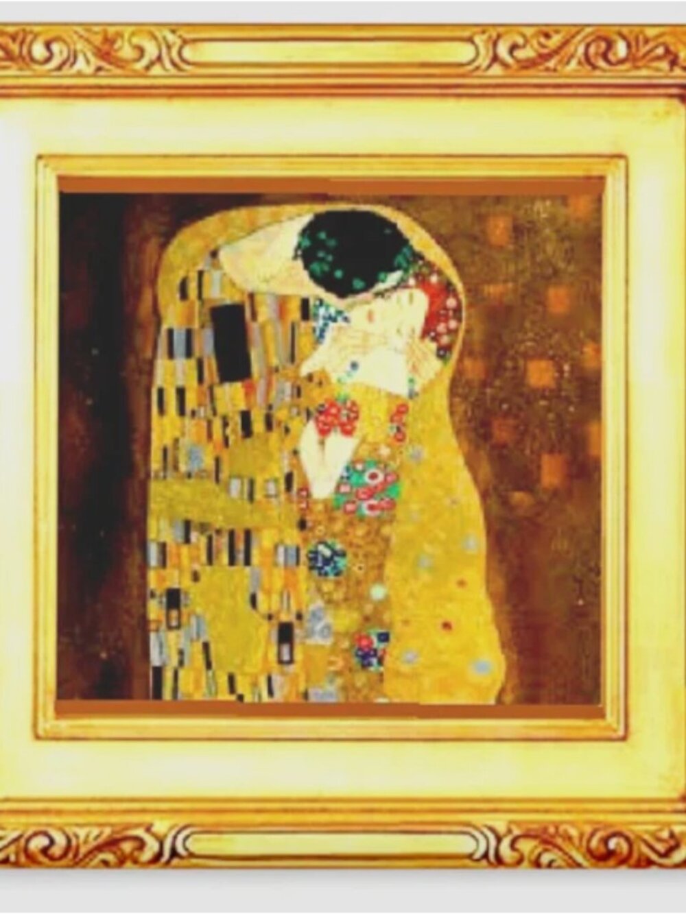 Gustav Klimt, The Kiss, Painting Mini Masterpiece - Art Magnet Gift 2"